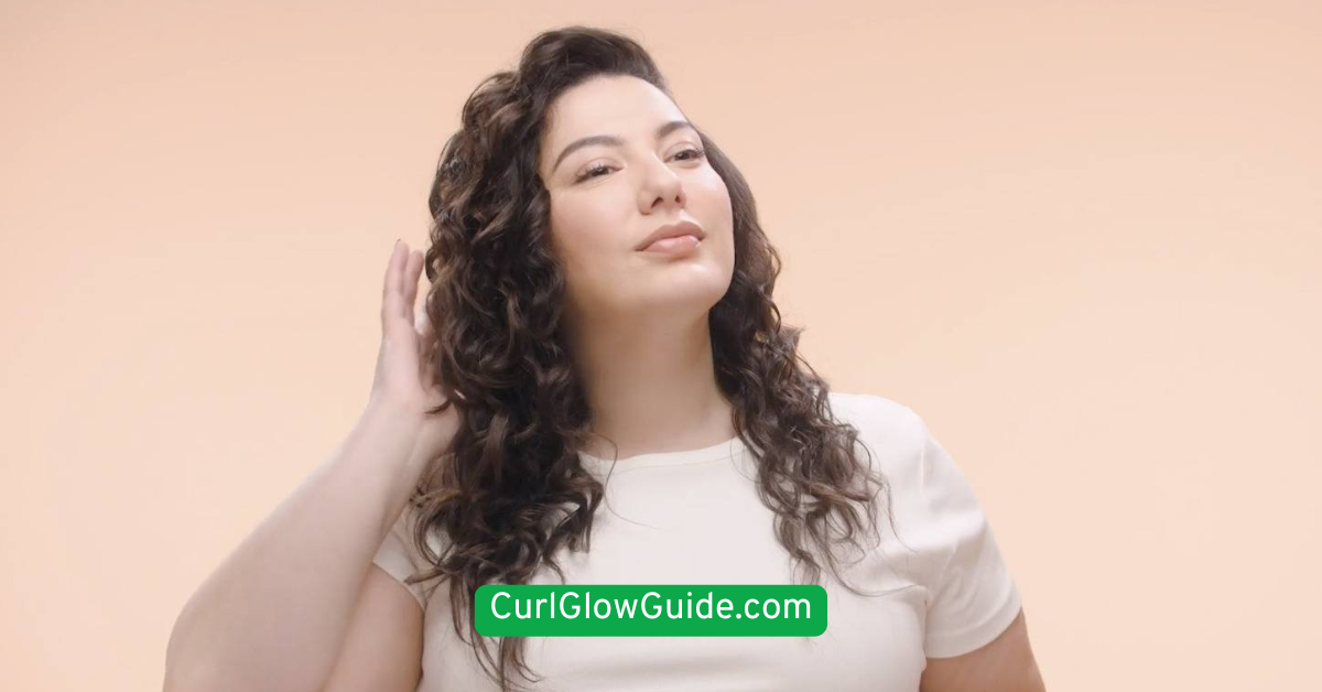 Defined Curls with a Side Part