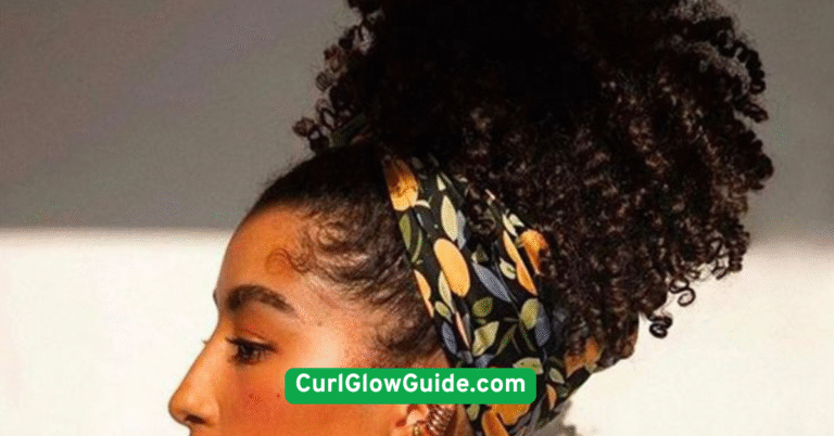 Pineapple Updo for Overnight Curl Protection