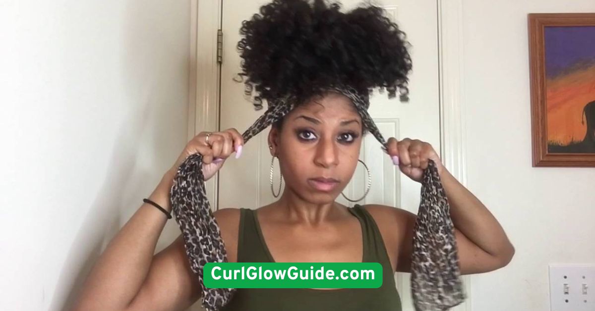 Pineapple Updo for Overnight Curl Protection
