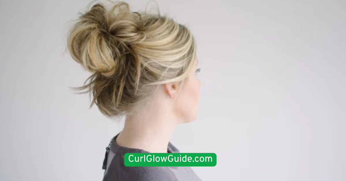  Loose Bun with Curly Tails