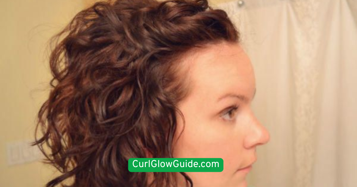 Curly Bob with Side Part
