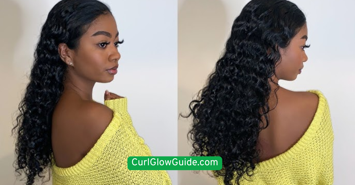 Slicked Back Defined Curls