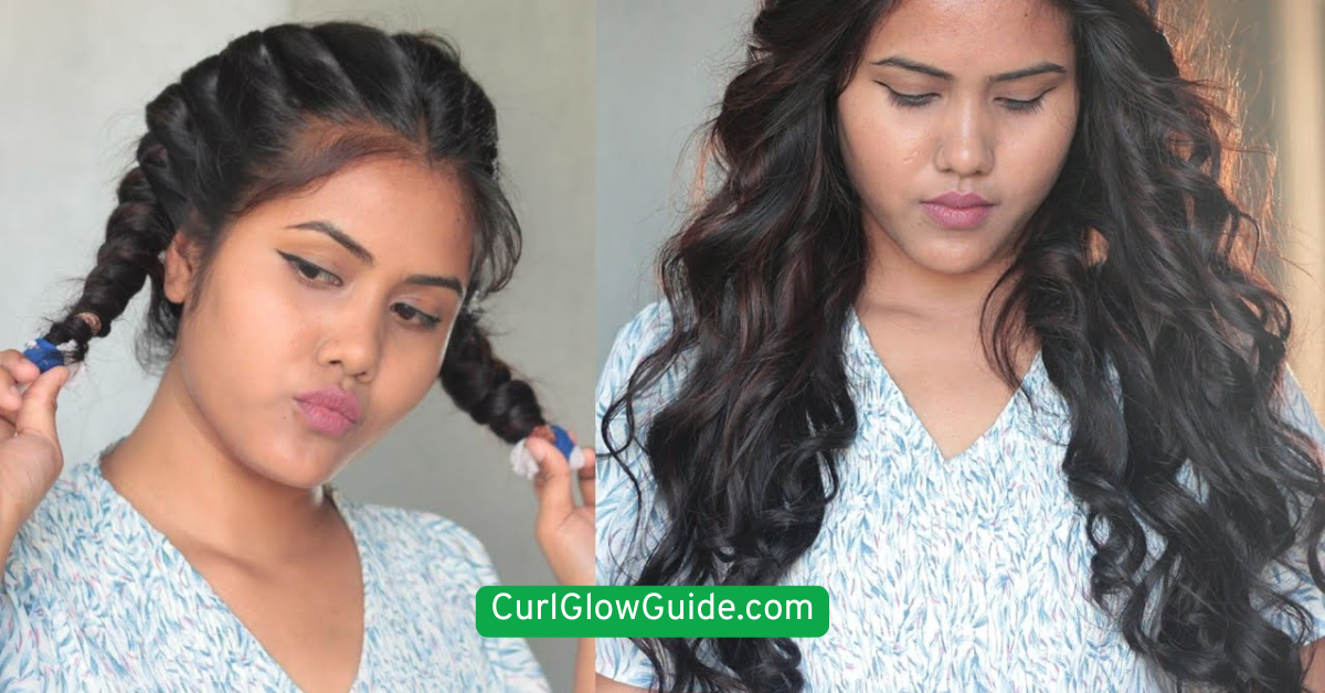  Loose Curls with Scarf Wrap