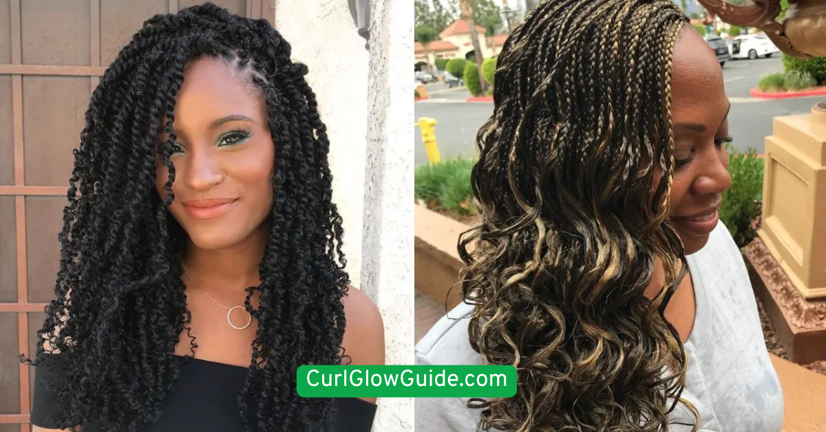 Braided Crown with Curls Down