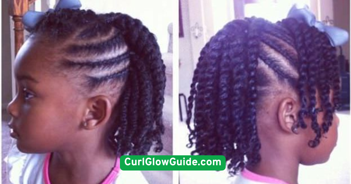  Two-Strand Twists into Ponytail