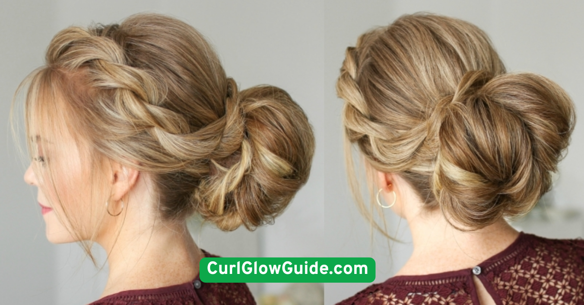 High Bun with Twisted Ends