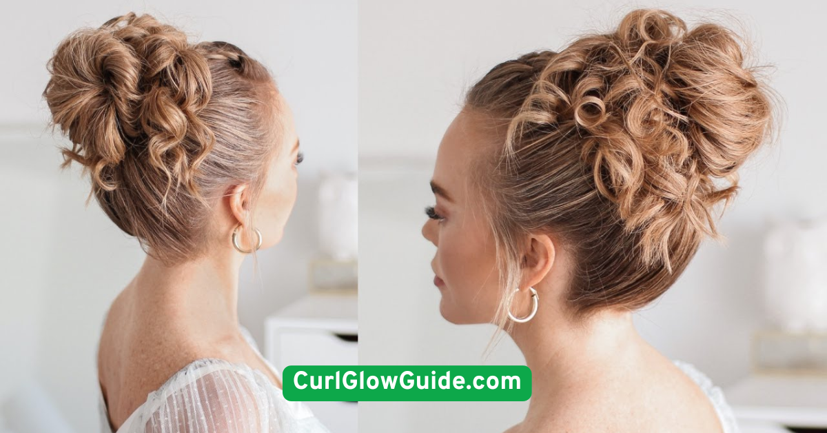  Romantic Updo with Curls and Pins