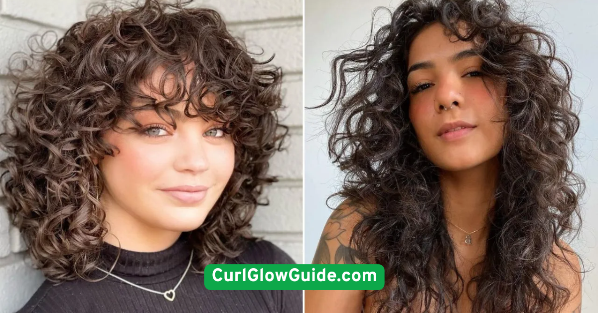 Side-Swept Curly Fringe