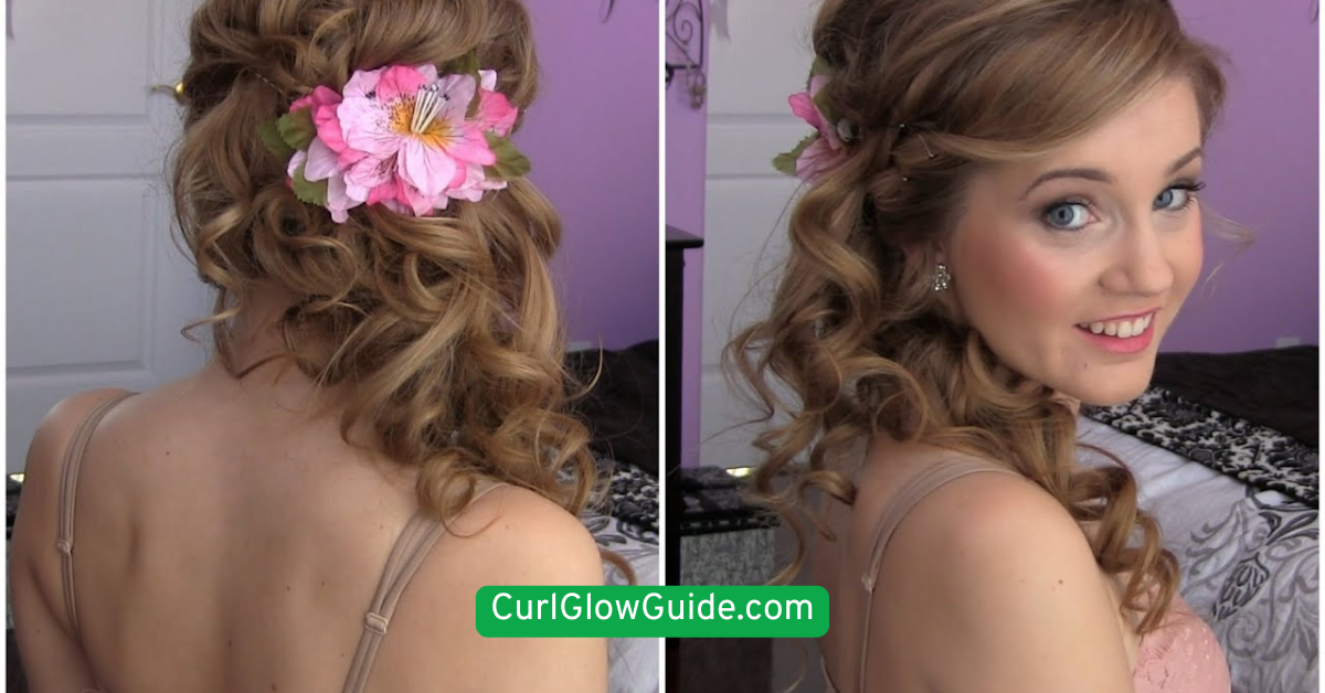 Side-Swept Curly Updo