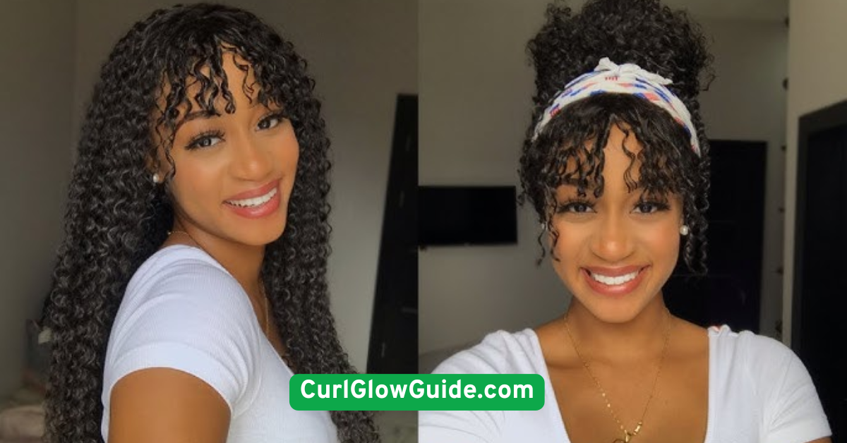  Curly Bangs with Headband