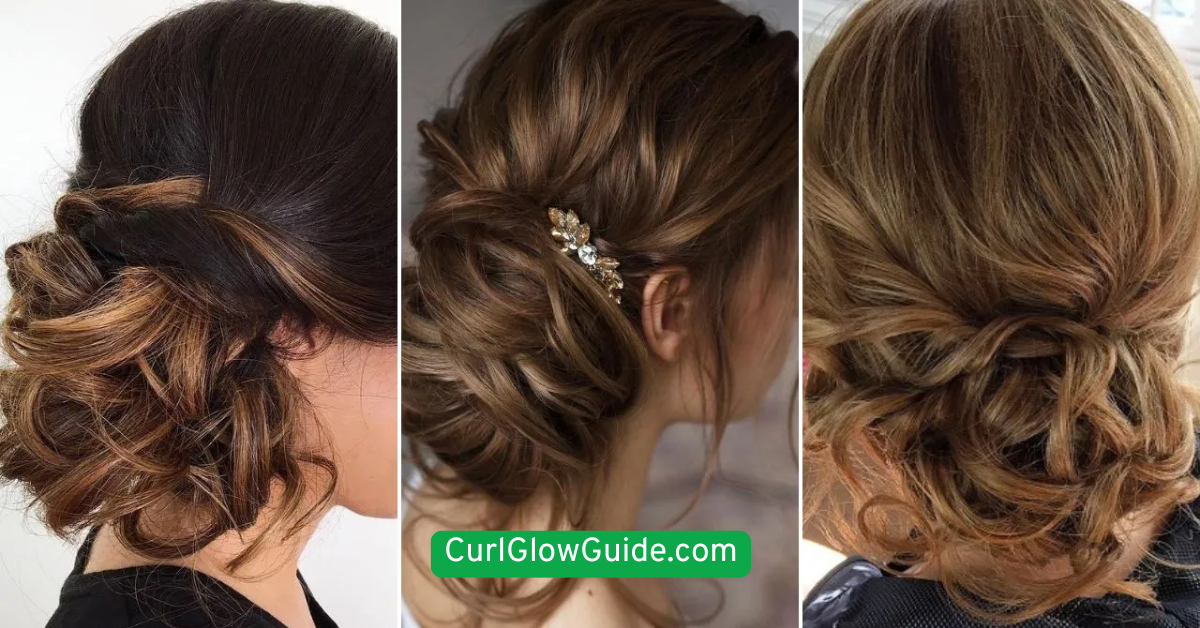 28. Top Knot with Loose Tendrils