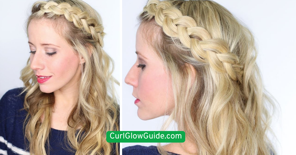  Tucked Crown Twist with Curls