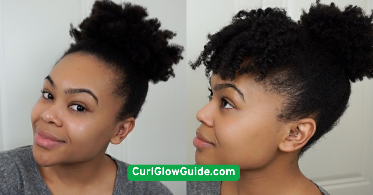  Curly Bangs with High Puff