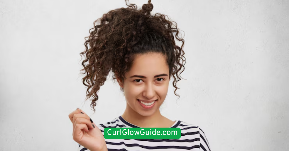  Curly Top Knot