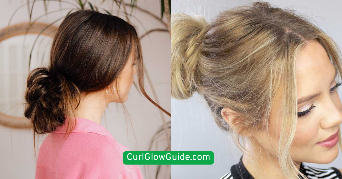Half-Up Bun for Quick Volume