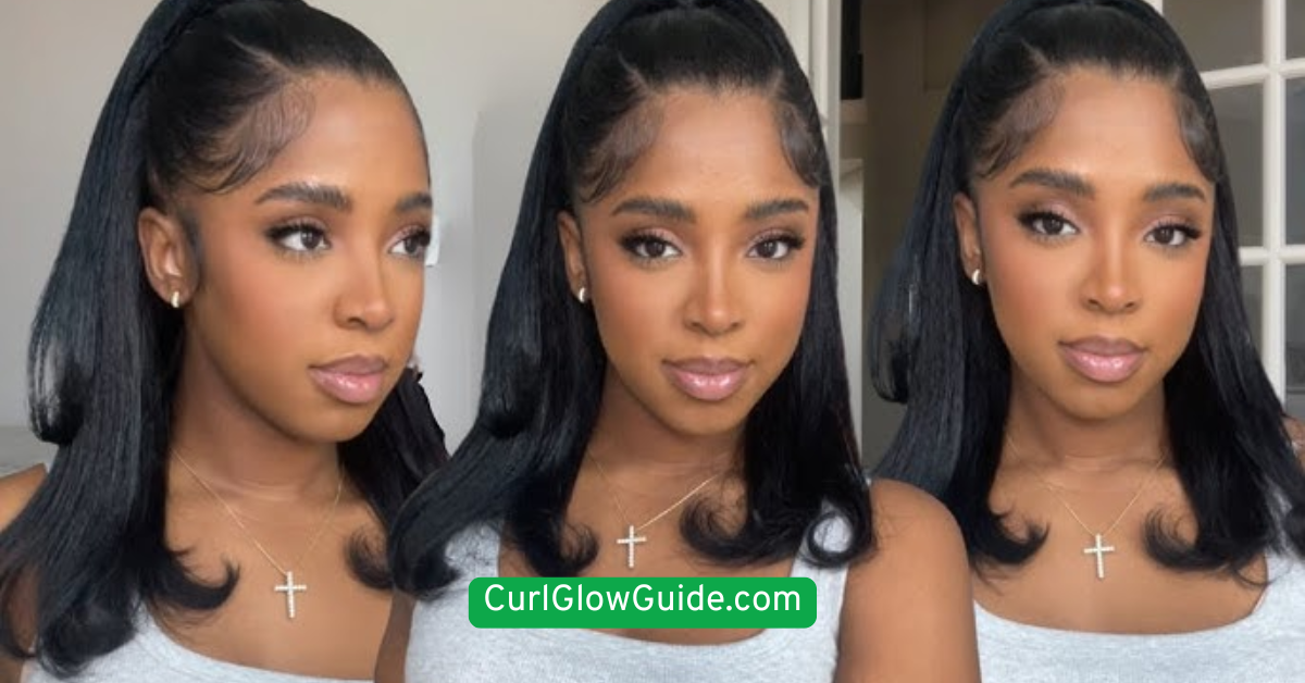  Half-Up Puff with Natural Texture