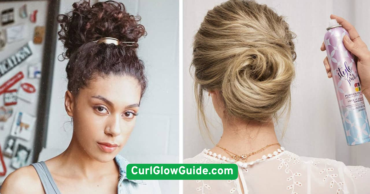  Side-Parted Low Bun for Humid Days