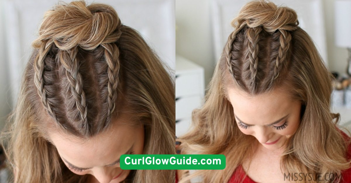 Half-Up Space Buns