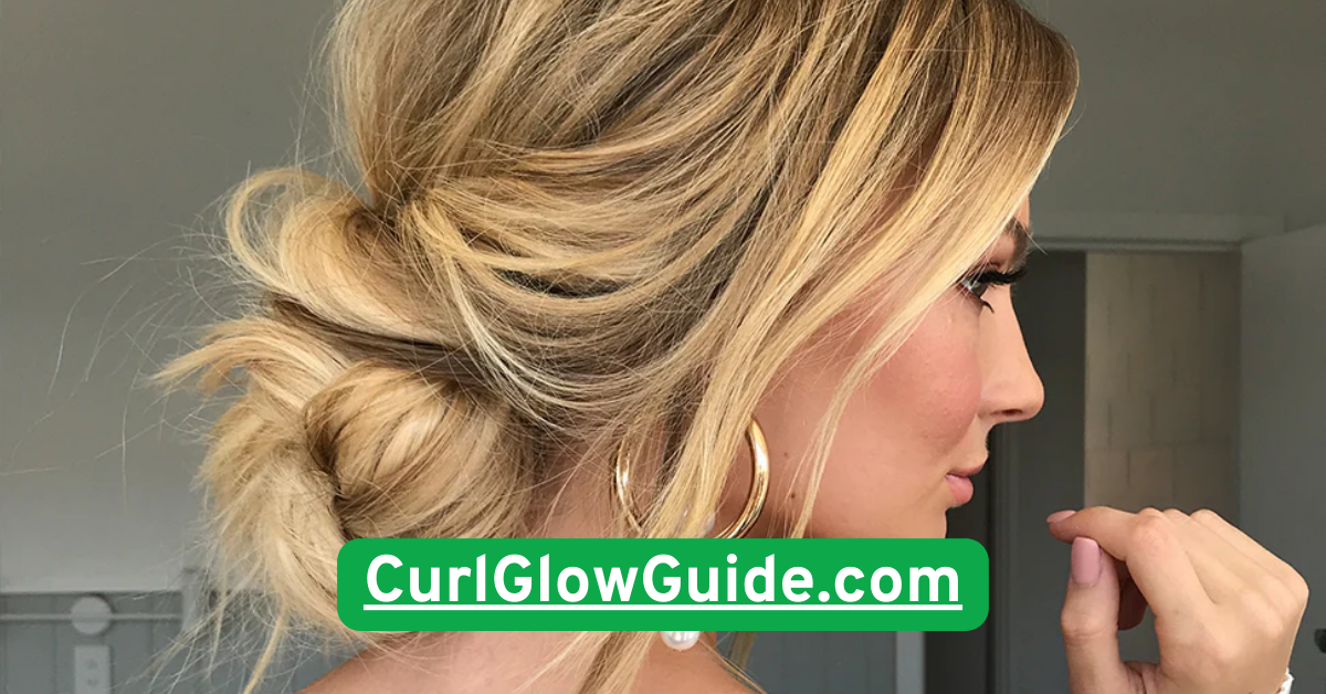  Loose Curly Top Knot