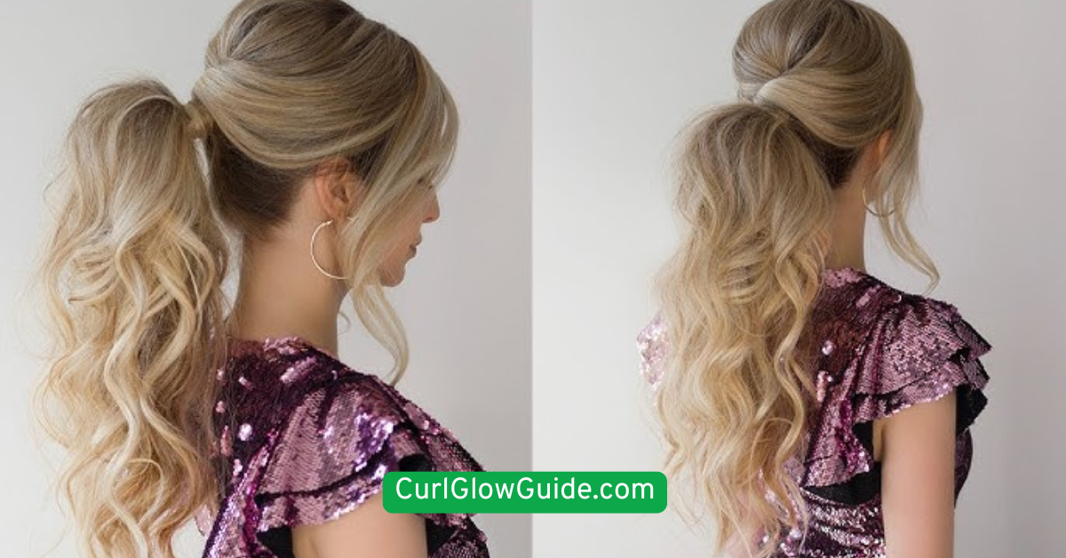  High Curly Ponytail