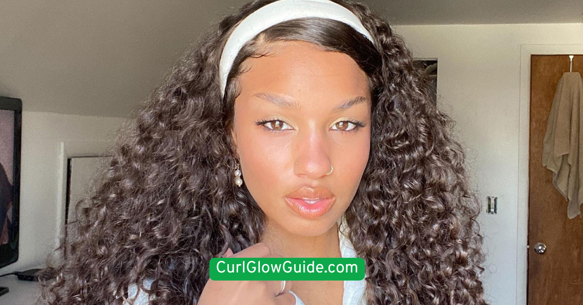  Curly Hair with a Headband