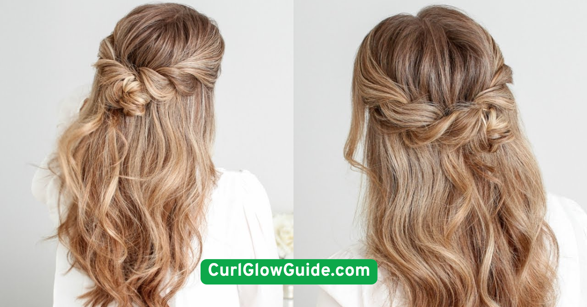 Half-Up, Half-Down Twist Style