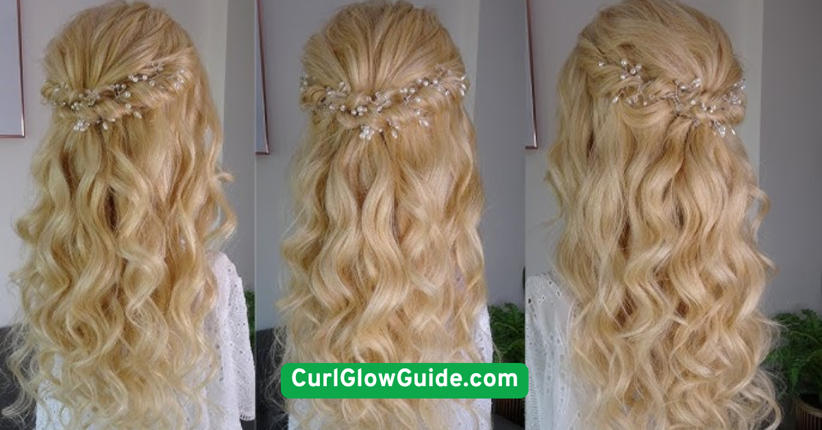 Half-Up, Half-Down with Curl Clumping