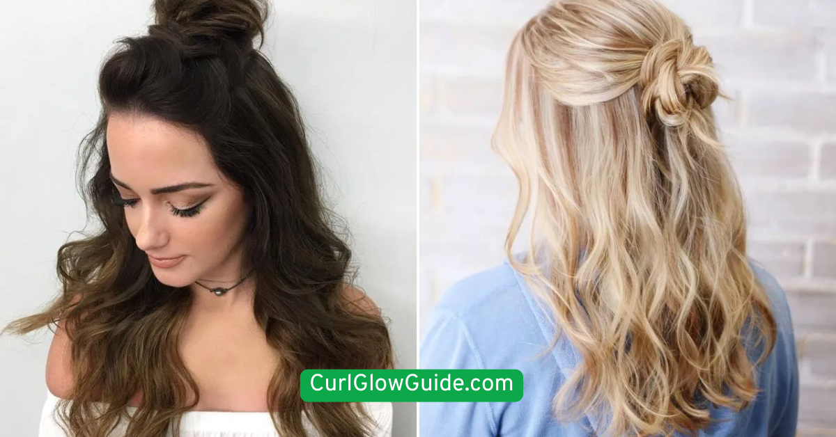 Half-Up Top Knot Look