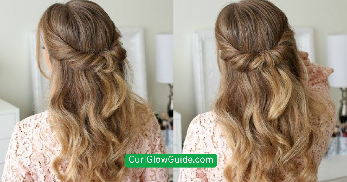  Loose Half-Up Twist