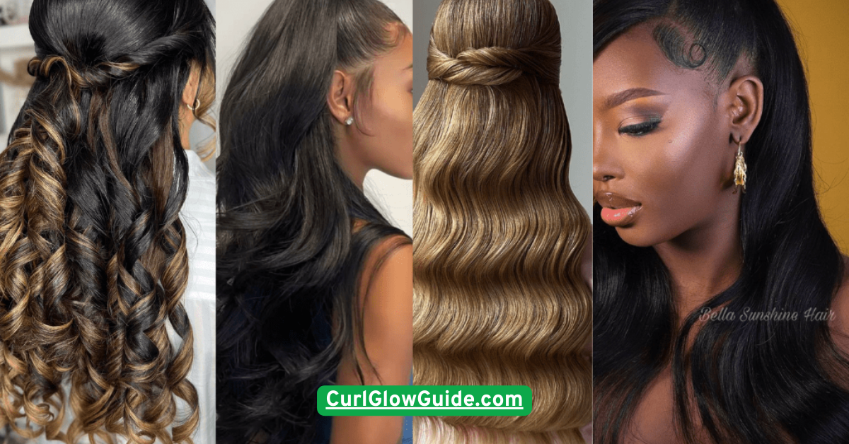 Half-Up, Half-Down Curls