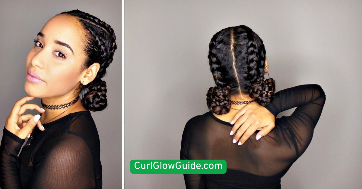 Space Buns for Curly Hair
