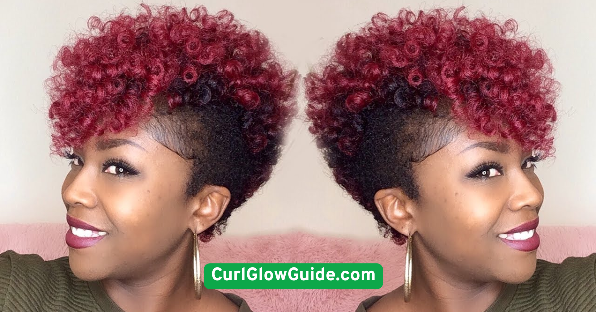 Curly Mohawk with Shaved Sides