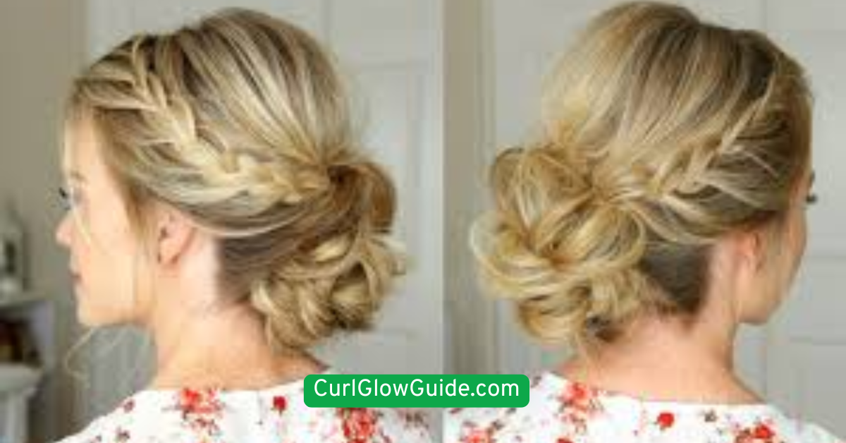  Low Bun with Curly Edges