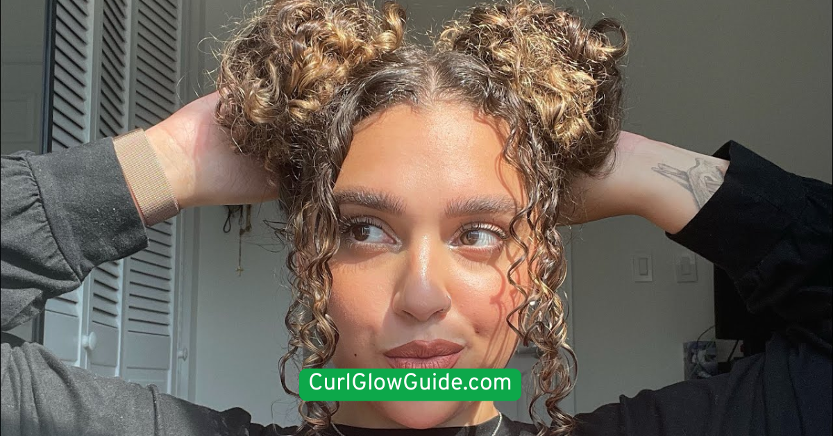  Space Buns for Curly Hair