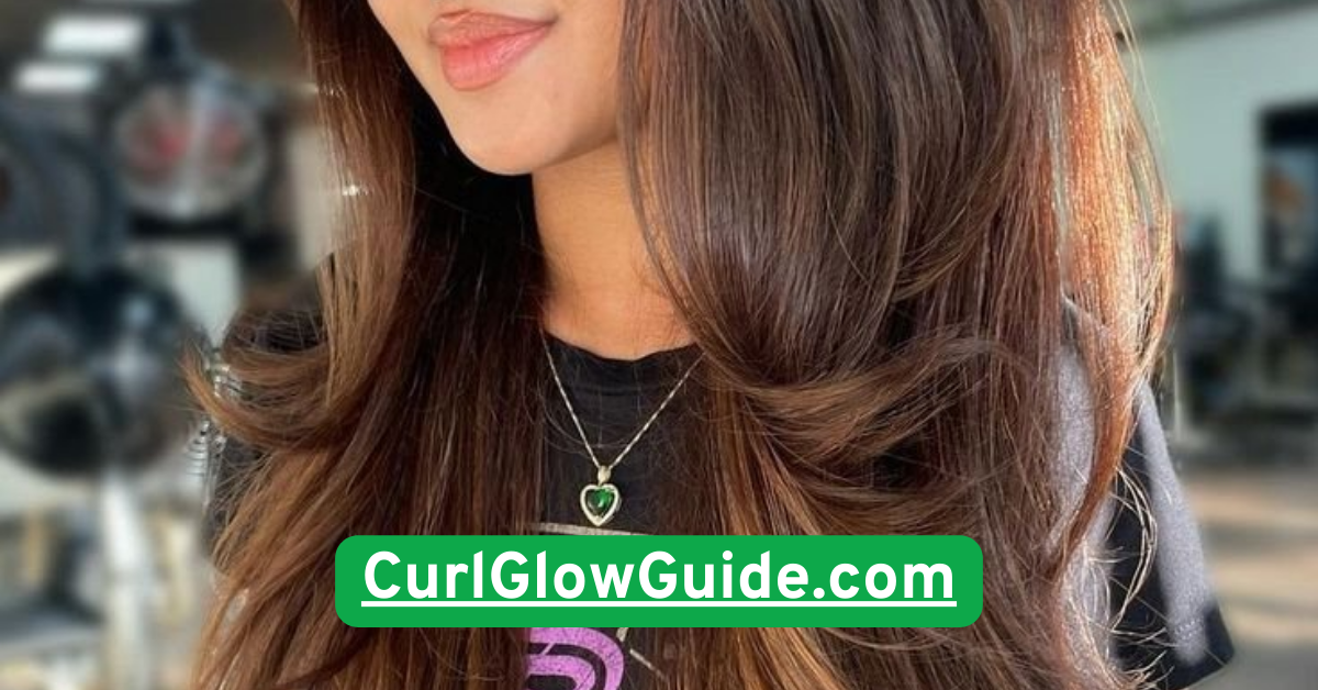Curly Bangs with Free-Falling Curls