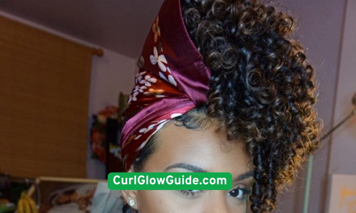 Curly Pineapple Updo
