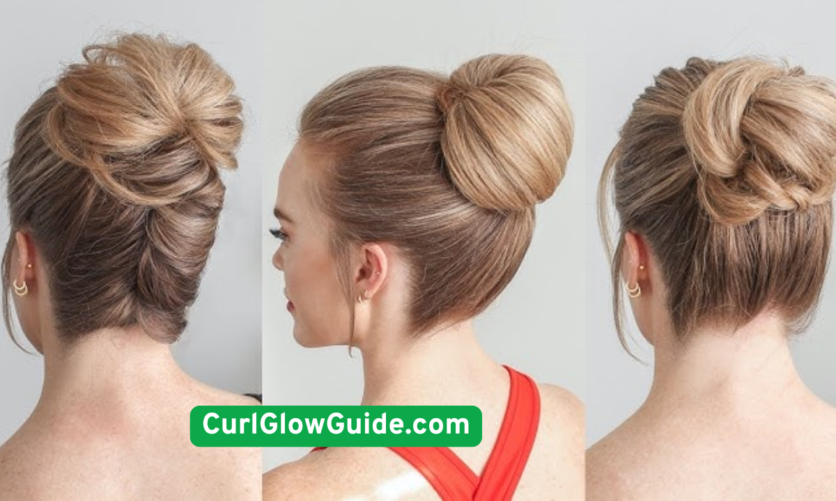 Messy Bun with Curl Accents