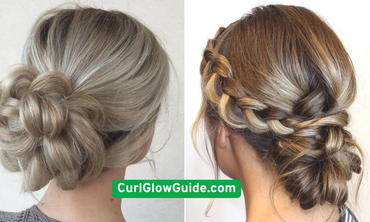Messy Curly Bun for On-the-Go Style