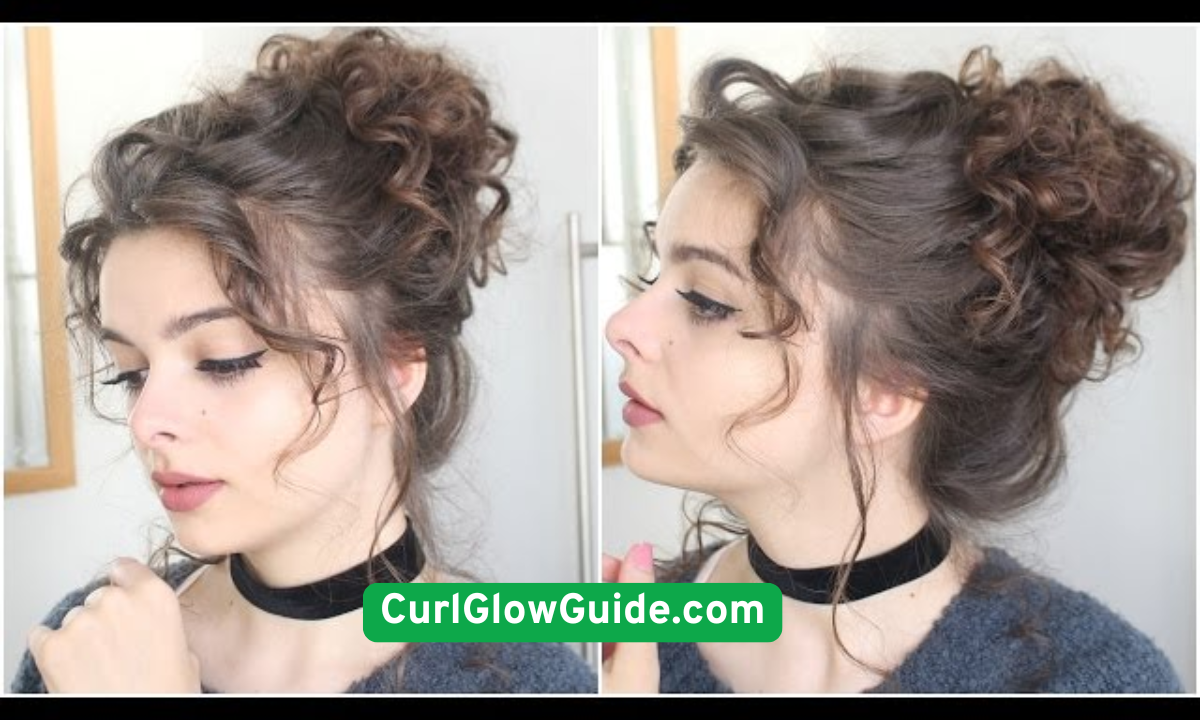 Messy Curly Bun