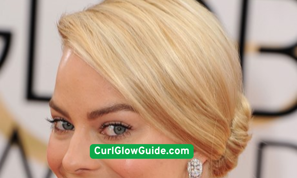 Side-Parted Low Bun