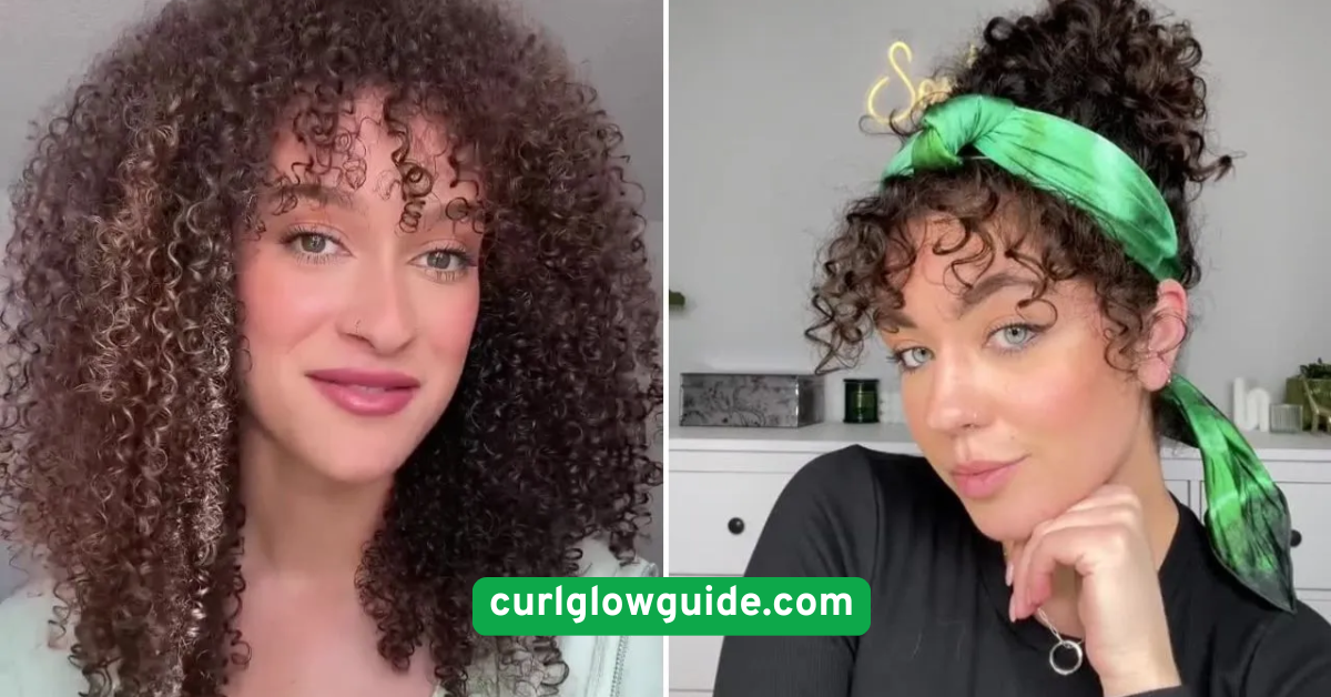 Curly Bangs with a Headband